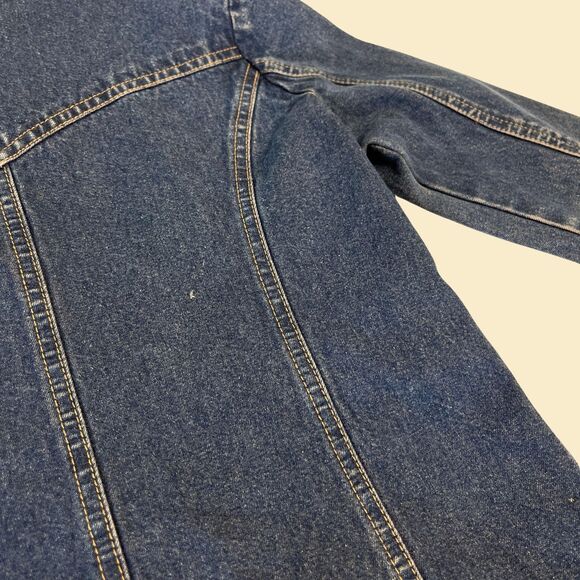 Vintage Y2K denim dress, size 7/8 Mary-Kate Ashley 2000s faded cotton midi dress - Picture 7 of 8